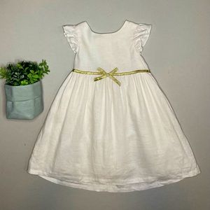 Camilla ivory and gold dress size 4T.